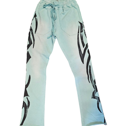 Turquoise Lounge Stacked sweatpants